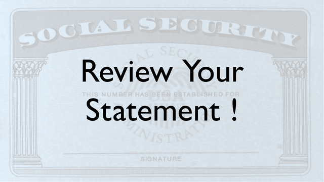 Review Your Statement!